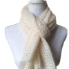 Echarpe écrue double dentelle