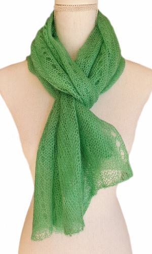 Écharpe mohair et soie de printemps