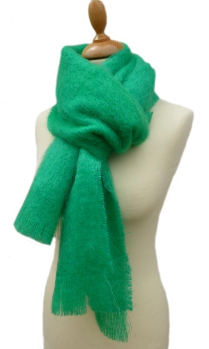 Grande écharpe tissée mohair et soie