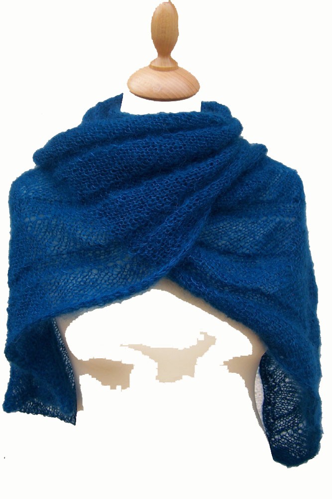 Pelote de laine mohair doux pour tricoter écharpe, châle, pull, bleu A264 -  Cdiscount Beaux-Arts et Loisirs créatifs