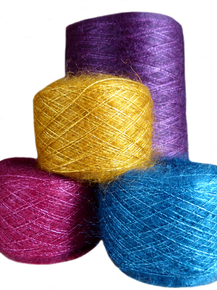 Pelote de laine Mohair et Soie de fabrication française