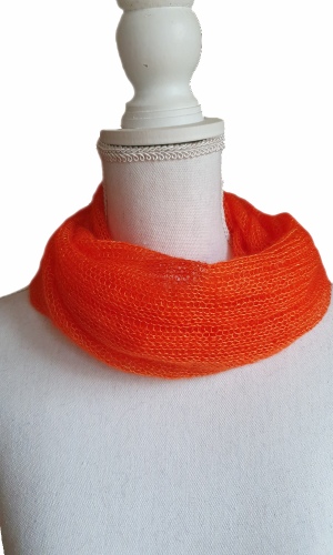 Col fin en mohair et soie